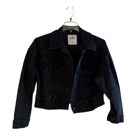 Hollister Black Jean Jacket - Picture 2 of 3